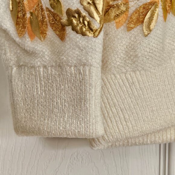 Chanel 18C Paris-Greece Gold Ecru CC Logo Knit Sweater – Size 36 (Made in Italy) - Picture 6 of 16
